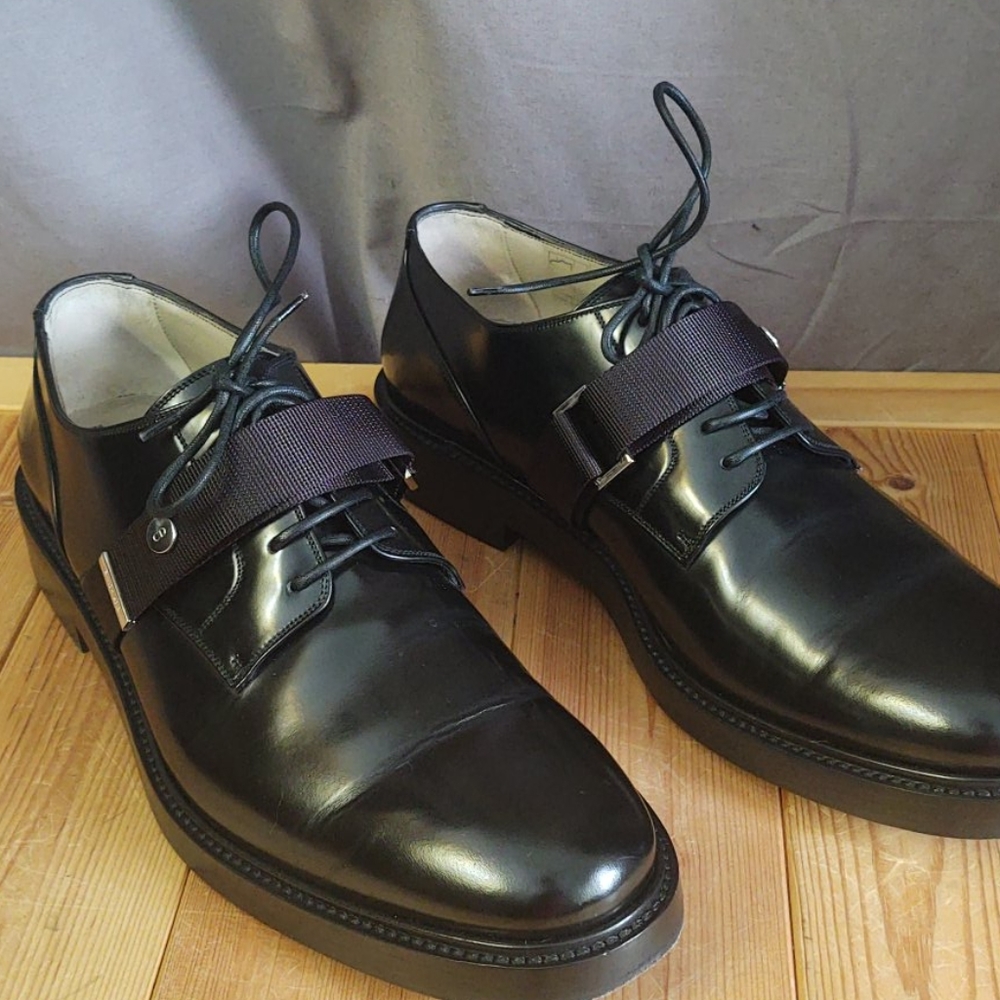 Dior Homme Derby Black Lace up & Strap EU 45/US 12